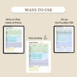 Use this Weekly Meal Planner to print, fill out as a PDF, or use digitally