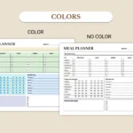 Weekly Meal Planner available in US Letter & A4 sizes