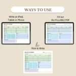 Use this Weekly Meal Planner to print, fill out as a PDF, or use digitally