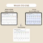 Weekly Planner Printable for Goal Tracking and Habit Building - Image 5
