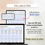 Use this Weekly Planner to print, fill out as a PDF, or use digitally
