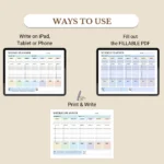Use this Weekly Planner to print, fill out as a PDF, or use digitally
