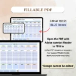 Fillable Weekly Planner optimized for Mobile, Tablet, and Desktop