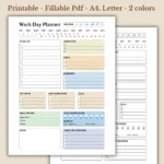 Work Day Planner Daily To Do List