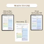 Use this Simple Work Day Planner to print, fill out as a PDF, or use digitally