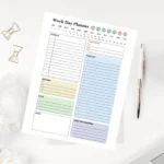 with this simple Work Day Planner Simple Ver, featuring an extended to-do list designed for high-volume task management