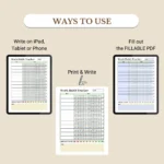 Use this Work Habit Tracker to print, fill out as a PDF, or use digitally