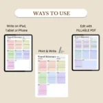 Use this Travel Itinerary Planner to print, fill out as a PDF, or use digitally