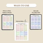 Use this Travel Packing Checklist to print, fill out as a PDF, or use digitally