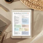 Work Day Planner Printable for Productivity and Time Management