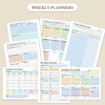Productivity Planner Vault, Printable & Fillable Planners for Work, Focus, Goals & Organization