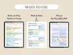 Productivity Planner Vault, Printable & Fillable Planners for Work, Focus, Goals & Organization