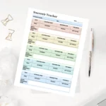 Souvenir Tracker Travel Keepsake Gift Shopping Memory Organizer Fillable PDF
