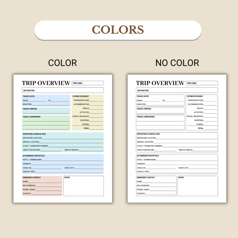 available in colorful and ink-friendly black-and-white