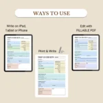 Use this Trip Overview to print, fill out as a PDF, or use digitally