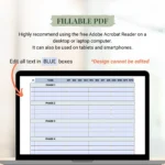 Fillable Team Project Planner Bundle optimized for Mobile, Tablet, and Desktop