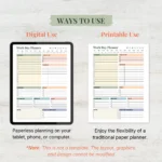 Work Day Planner available in US Letter & A4 sizes