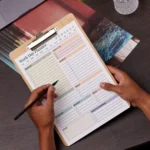 Work Day Planner Fillable Printable for Daily Productivity and Time Management